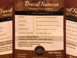 Brazil Famosa Honey Processed