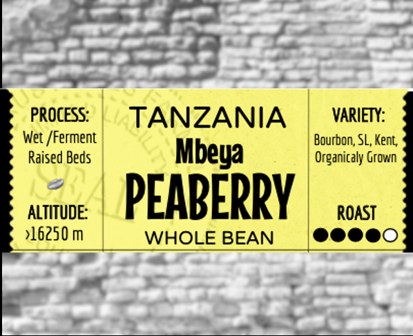 Tanzania Peaberry Full City Roast
