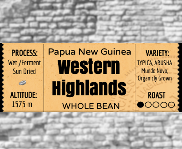 Papua New Guinea Western Highlands -Light Roast