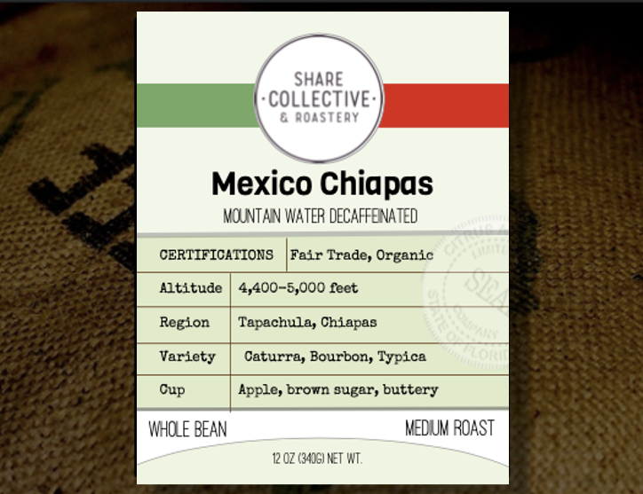 Mexico Chiapas Mountain Water Decaf