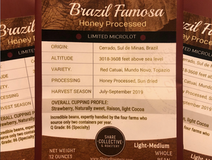 Brazil Famosa Honey Processed